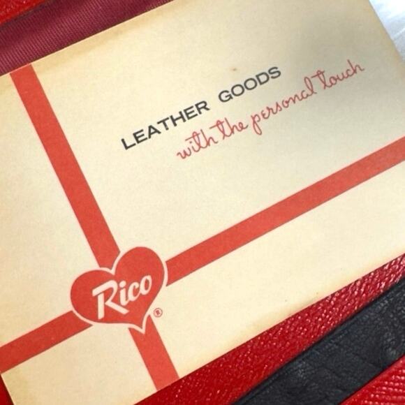 Vintage Goatskin Leather Kisslock Wallet 1960s Original Paperwork RICO Ostrich - Picture 8 of 10